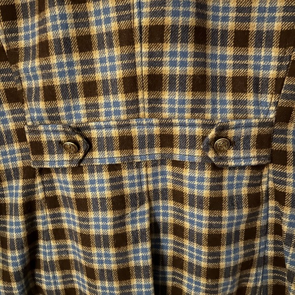 Liz Claiborne Brown blue Tweed Blazer Two Button Size M - Picture 4 of 8